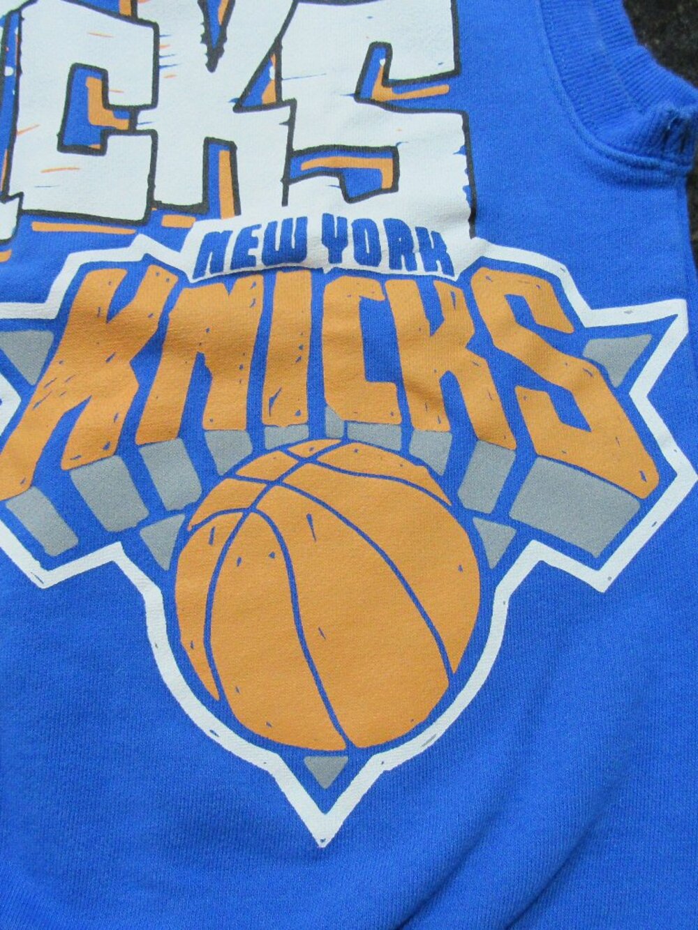 NBA-branded New York Knicks Cotton-On Kid Size 8 Sleeveless Hoodie Pullover Vest - Picture 10 of 16